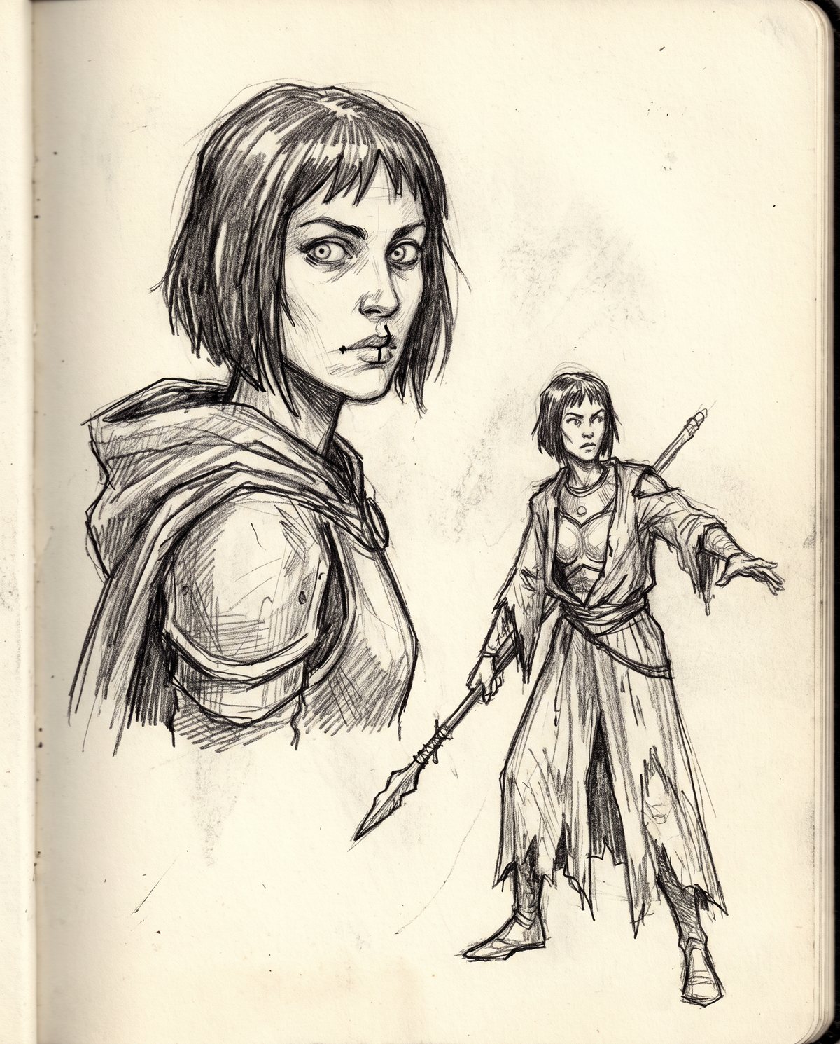 Pencil study of Cassandra