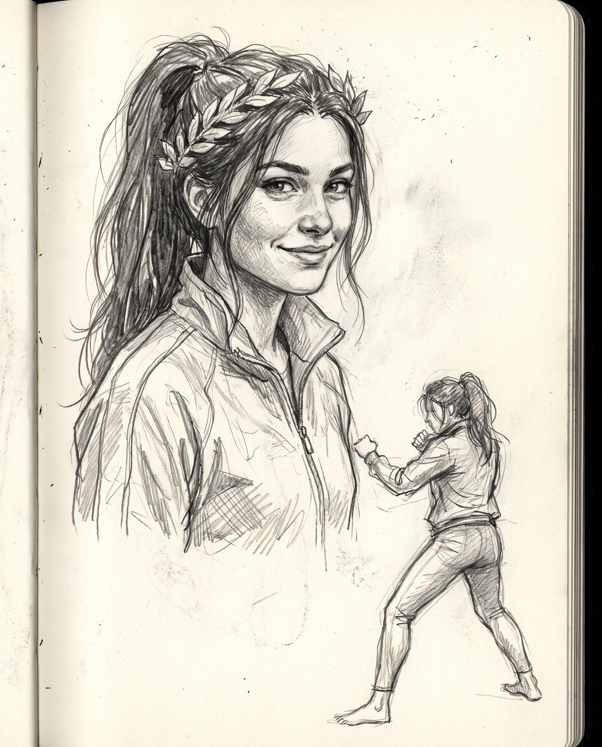Pencil study of Kalli