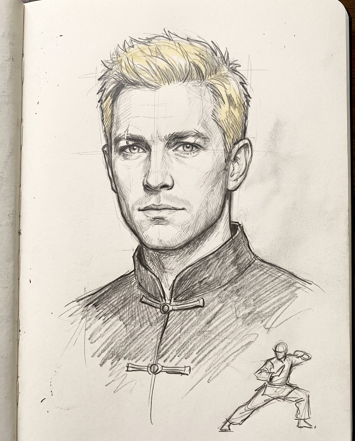 Pencil study of Michael