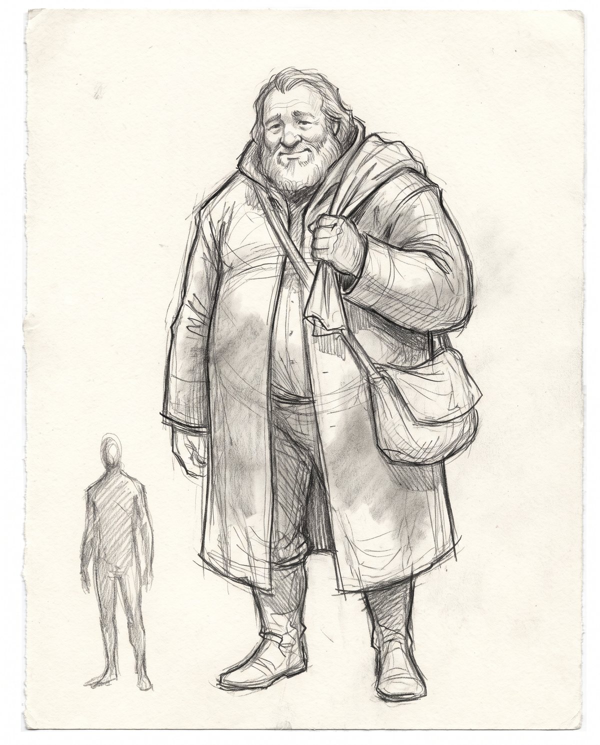 Pencil study of Orin